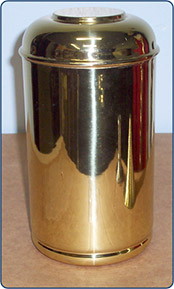 RSR Metal Spinning - Brass Canister